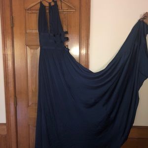 Beautiful, Long Navy Dress. Super Cute!